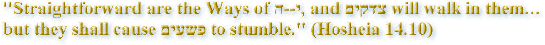 Straightforward walk in Torah, but Poshim are tripped up by Torah